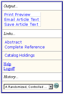 Ovid Full Text Links box